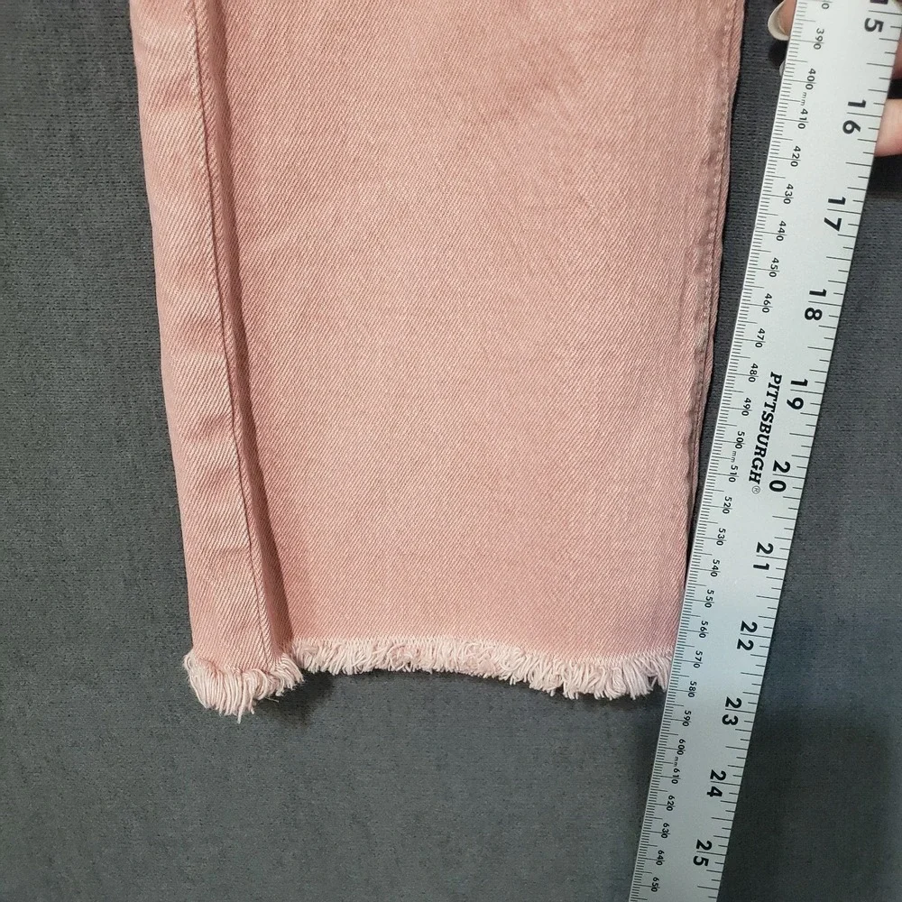 Ann Taylor Loft‎ Jeans Womens Size 2 High Waist Straight Crop Pink